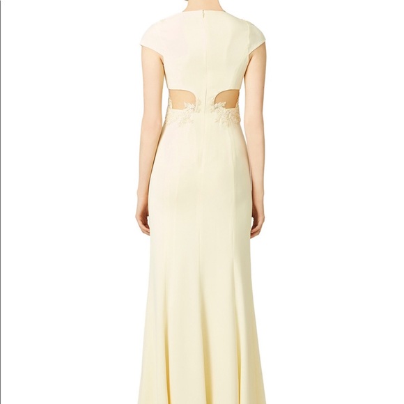 💛 Excellent Condition Marchesa Notte ‘Yellow Fields’ Gown Size 6 RRP $1245 💛 - Picture 3 of 13